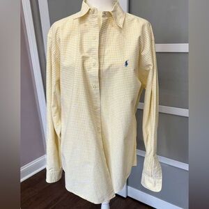 Riccio Light Yellow Plaid Men's Shirt